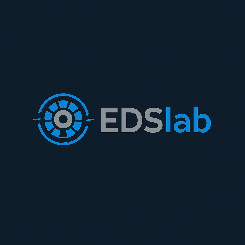 a modern professional tech logo for a company named edslab reflecting innovation and engineering.png